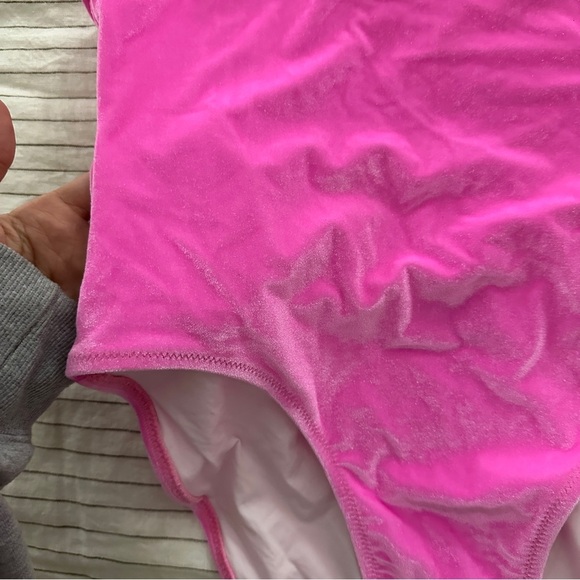 NEW Anthropologie Solid & Striped The Luela OnePiece Barbie Pink Velvet Swimsuit - Picture 9 of 9